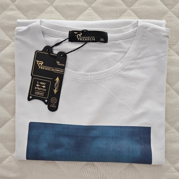 (BRAND NEW)TAILORED RECREATION PREMIUM SLIM FIT T-SHIRT - Picture 3 of 6